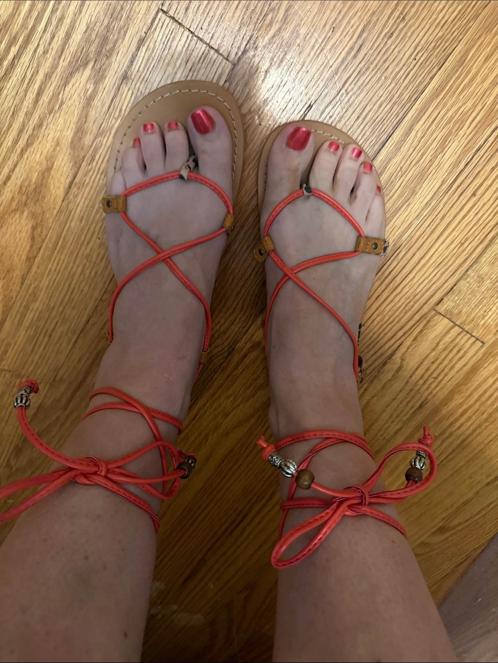 Women’s Coral Lace-Up Gladiator Sandals Size 7.5